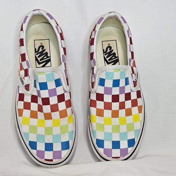 Vans Shoes - Vans Unisex Rainbow Checkered Sneakers